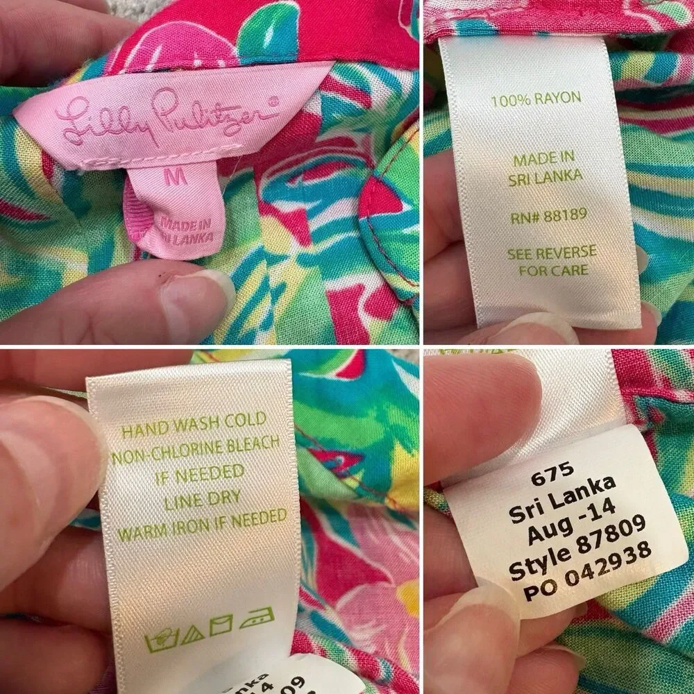 Lilly Pulitzer Sarasota Tunic Jungle Tumble Size M Tropical Preppy